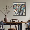Diamond Painting -DIY Round Drill Mosaic Elephant(40x40cm)