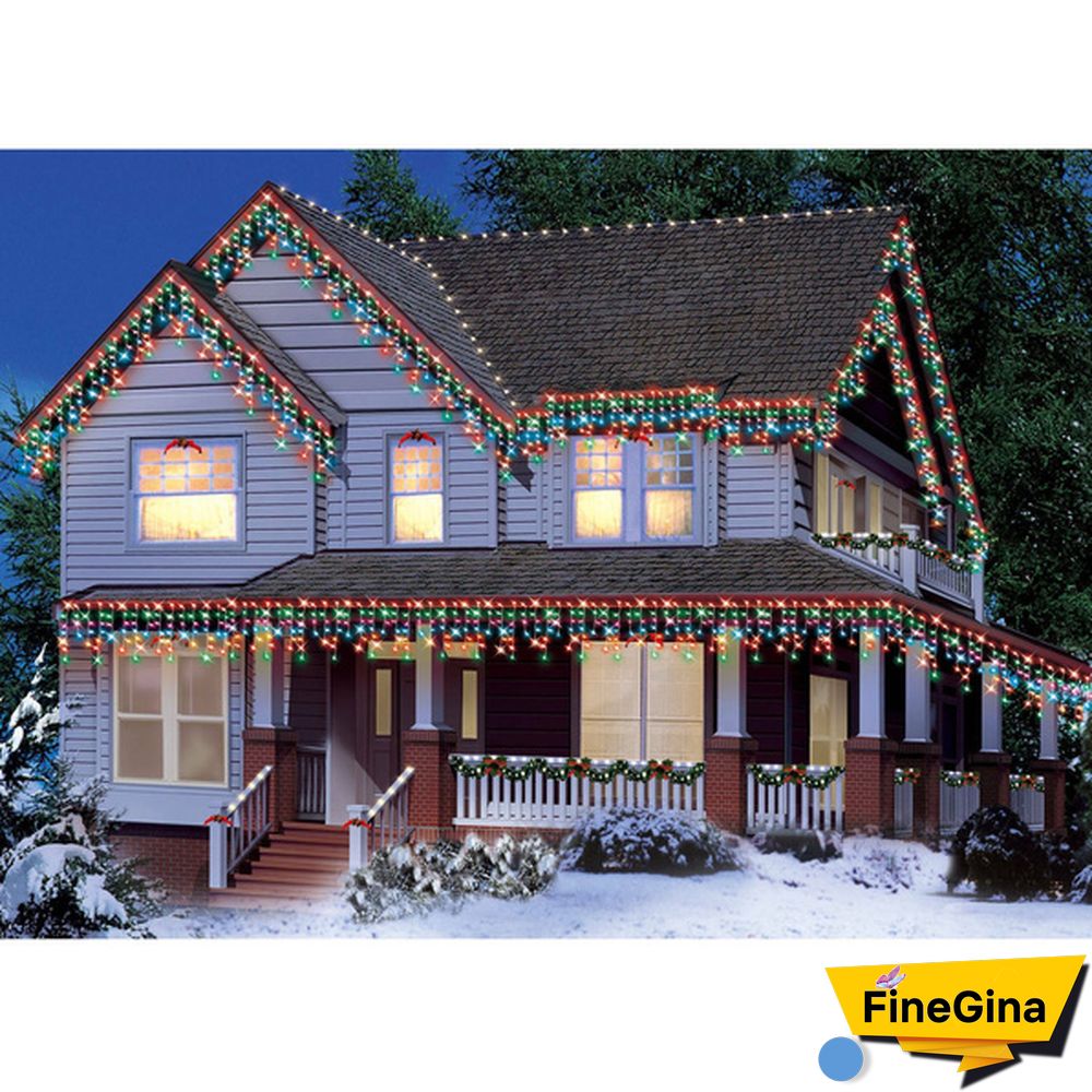 New 8 Modes Christmas Fairy Light Outdoor Waterproof AC 220V/110V 50M/20M/10M 500/200/100LED Fairy LED String Light Chirstmas String Garland For Xmas Wedding Christmas Party Holiday