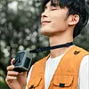Portable Waist Fan Rechargeable Hands-Free Hanging Neck Fan 100 Speeds 13000RPM with Light for Travel Camping Outdoor Jobsite Sports Golf