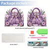 Acrylic Napkin Holder Diamond Painting Kit for Home Table Decor (Purple Bag)