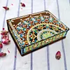 (US Local)DIY Special Shaped Crystal Painting Classic Mandala Style Storage Box Ornament Kit