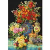 Blooming Flowers-Full Embroidery 2 Strands 14CT Stamped Cross Stitch-55*75CM-Large Size