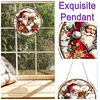 Diamond Painting Acrylic Christmas Santa Claus Elk Diamond Art Pendant Wall Decor