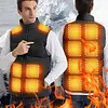 15 Heating Zones USB Heated Vest Winter Electric Heated Jackets for Men Women