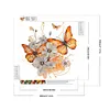 >SALE<5D DIY Partial Special Shaped Drill Diamond Painting Butterfly Decor 30x30cm