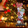 (US Local)DIY Christmas Diamond Art Desktop Ornaments Rhinestones Craft Kits