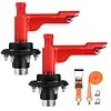 [US Local Warehouse] 2 Set of Shipping Container Wheel 6-Lug Kit with Ratchet Tie Container Wheel Kit 22000LBS Capacity Shipping Containers Axles for Moving 20ft-40ft Empty Containers