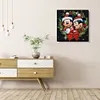 Xmas Mouse Wreath-Full Round Diamond Painting 30*30cm