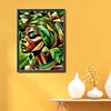 Green Girl Painting-11CT Stamped/Counted Cross Stitch 40*55cm/15.75*21.65in