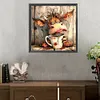 (US Local)Paint By Numbers Kit On Canvas DIY Oil Art Cow Picture Home Wall Decor 30x30cm