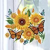 (US Local)DIY Acrylic Special Shaped Diamond Painting Flower Ornament Hanging Kit