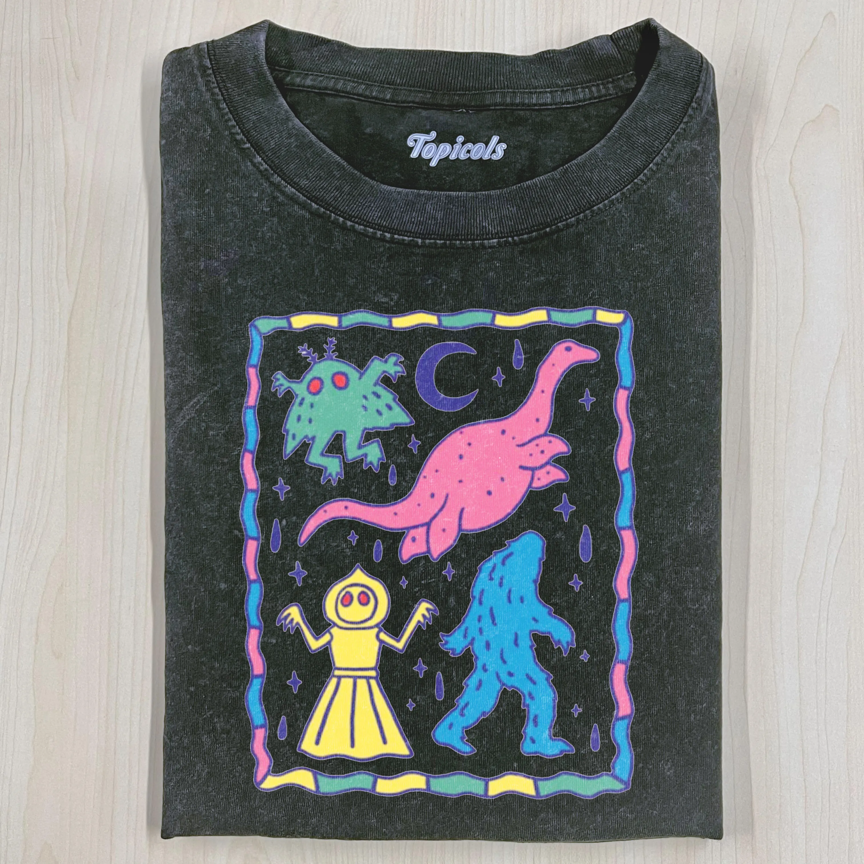 COLORFUL CRYPTIDS T-SHIRT