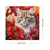 【Limited Stock Sale】（Big Size)Cat Flowers-Paint by Numbers Acrylic Painting 60*60CM