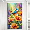 (US Local)Flower Bird 5D DIY Full Round Drill Big Size Diamond Painting  Kit Art Home Decor 40x70cm