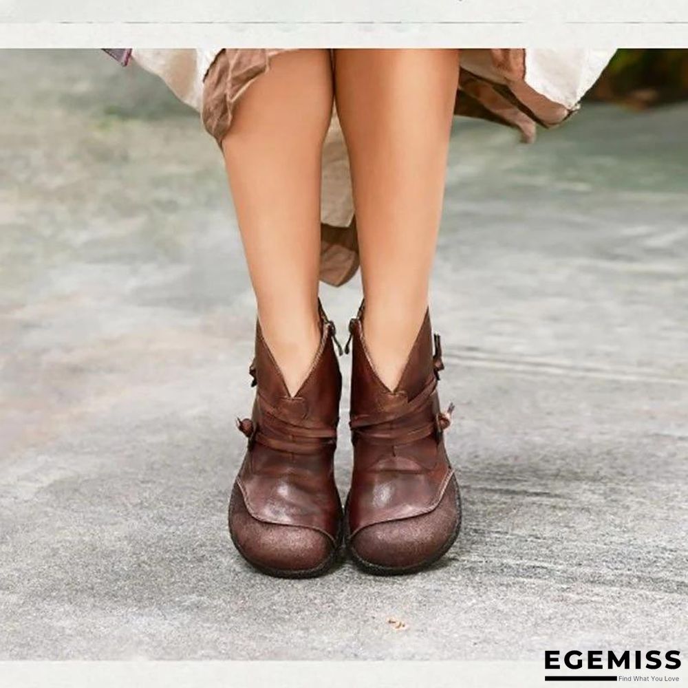 Flat Heel Casual Women Boots | EGEMISS