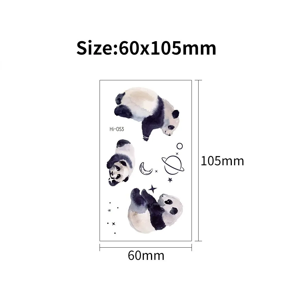 Sdrawing Temporary Tattoo Stickers Lovely Cat Star Rabbit panda Animal Festival Party Glowing Cool Face Tatoo for kid Women