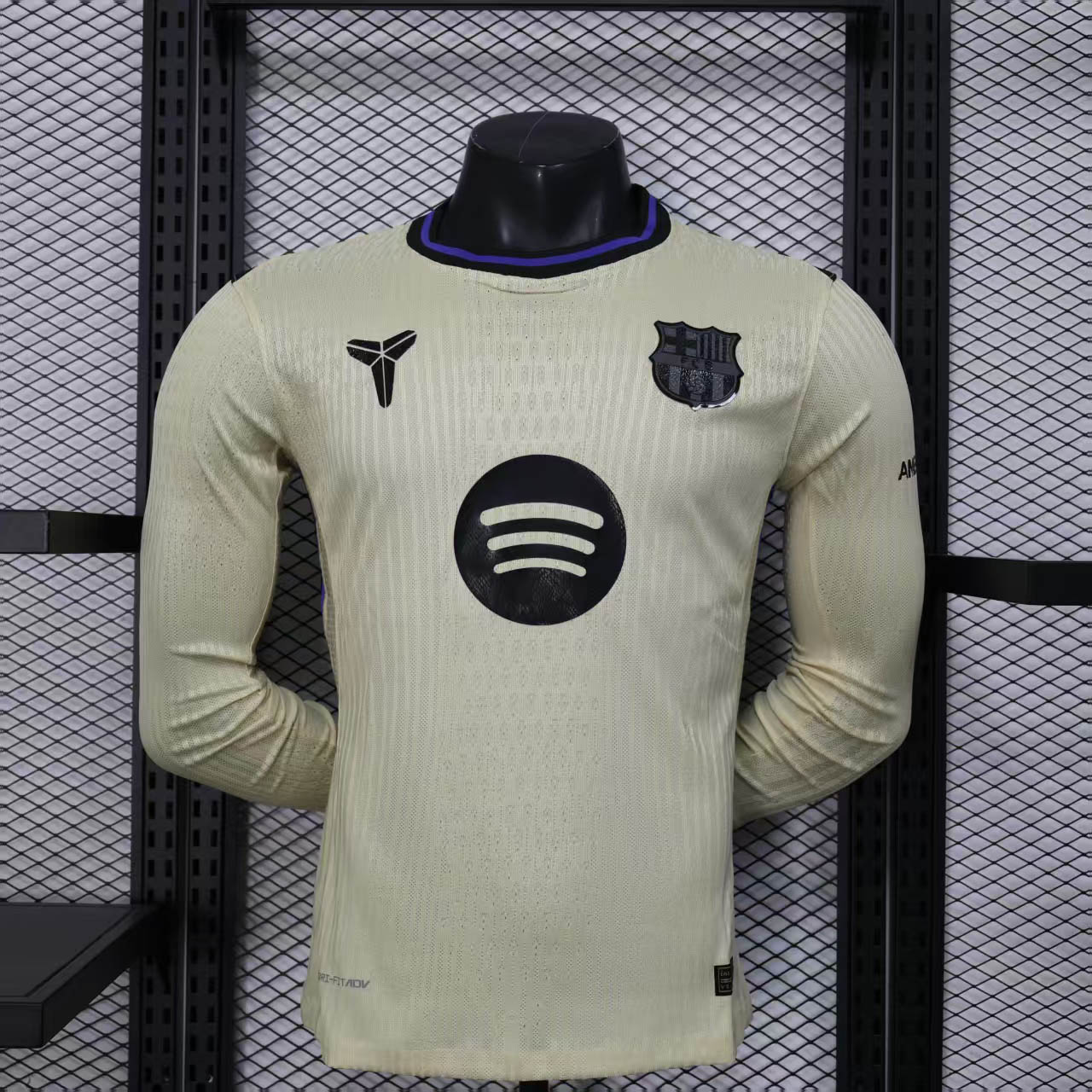 2025-2026 Long Sleeve Player Version FC Barcelona Away Football Shirt 1:1 Thai Quality Maxi Kit