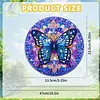 DIY Acrylic 5D DIY Diamond Painting Dots Pendant with Crystal Special Shape Rhinestone Diamond Art Window Hanging Ornament Single-Sided Drill 9.25x9.25inch for Home Garden Wall Door Decor