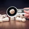 60X Handheld Magnifier with LED Light Illuminated Magnifying Glass for Reading