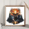 Forest Deer-Full Round Diamond Painting