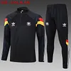 2024 Germany Half-Pull Training Suit Black Football Shirt 1:1 Thai Quality