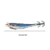 Luminous Wood Shrimp Fishing Lure Steel Wire Squid Jig Shrimp Bait for Saltwater