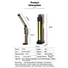 COB XPE Flashlight 400 Lumens Managetic Work Light 7 Gear for Outdoor Car Repair