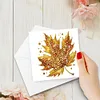6PCS Diamond Painting Autumn Pattern Greeting Cards Congratulations Cards