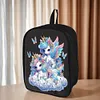 (US Local)Unicorn Special Shape Diamond Painting Backpack DIY Diamond Art Knapsack