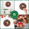 (US Local) DIY Xmas Diamond Painting Ornament with Clock Function Creative Craft