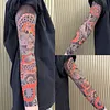 Ultra-thin tattoo flower arm ice sleeves summer anti-ultraviolet ice silk sunscreen sleeves