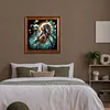 (US Local)Paint By Numbers Kit On Canvas DIY Oil Art Girl Picture Home Wall Decor40x40cm