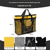 2-in-1 Mesh Beach Bag Large Beach Tote Bag Swimming Pool Travel Bag for Women