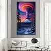 >SALE<5D DIY Full Round Drill Diamond Painting Volcano Kit Home Decor Art Craft40x70cm