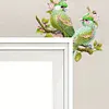 (US Local)Green Bird  Diamond Painting Door Corner Sign DIY Door Frame Decoration