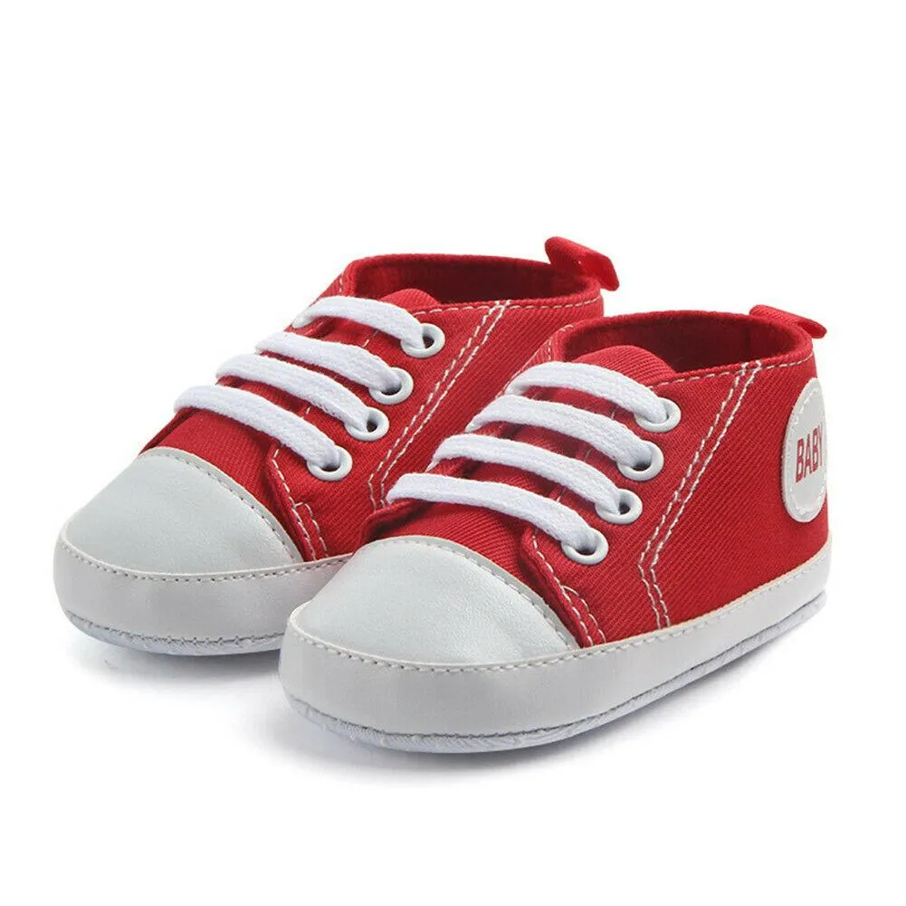 2019 Baby First Walkers 0-18M Newborn Infant Baby Boy Girl Anti-slip Soft Sole Crib Shoes Newborn Sneakers Prewalkers 0-18M
