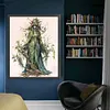 (Big Size) Witch - 11CT Stamped Cross Stitch 50*60cm/19.69*23.62in