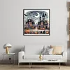 (Stamped/Counted) Halloween House-11CT Cross Stitch 50*50cm/19.69*19.69in