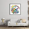Butterfly And Rainbow - 18CT Stamped Cross Stitch 25*25cm/9.84*9.84in