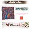 Diamond Painting -DIY Round Drill Colorful Peacock(40*40CM)