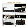 Vintage Steam Train Humidifier, Essential Oil Diffuser, 2 Modes Night Light Cool Mist Humidifier for Bedroom, Office Desktop