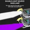 RGB LED Flashlight Rechargeable Flashlight 680 Lumens Work Light with Side Light