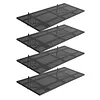 [US Local Warehouse] 4-Pack Heavy Duty Garage Wall Shelving 48.03x18.11x8.66in Garage Storage Rack Floating Shelves 1000 lbs Load Capacity for Power Tools Garden Supplies