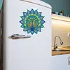 Diamond Painting Double-Layer Peacock Mandala Refrigerator Magnet 360 Rotating Magnetic Refrigerator Sticker