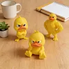 Funny Angry Duck Figurines Collectable Figures 3D Printed Cute Angry Yellow Duck Desk Decor 3pcs Decoration for Computer Car & Dorm