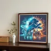 Diamond Painting-DIY Full Round Drill Detroit Lions(40*40 CM)