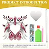 2pcs/set DIY Panda Owl Hanging Mirror Diamond Art Wall Door Decoration Kit