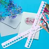 2pcs Cross Stitch Row Line Board Acrylic for Handmade Accessories (Seashells)