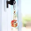 (US Local)6PCS  Christmas Dogs DIY Diamond Painting Keychain Diamond Art Keyrings