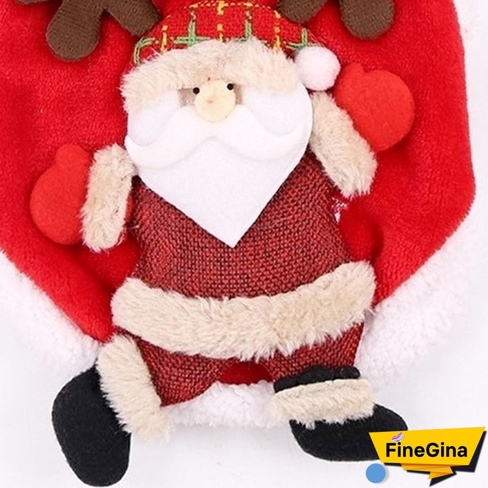 Cat and dog clothes Christmas dog clothes Christmas party coat Santa Claus Christmas tree costume Pet clothing winter